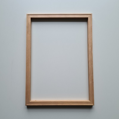 Houten prijskaartraam